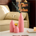 Matte Pink Vase Set of 3 by Mdaolv
