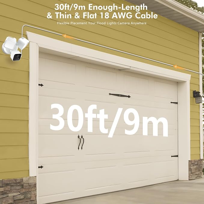 30ft/9M Power Cable with Adapter and Plug-in Mount Compatible with Blink - Image 6
