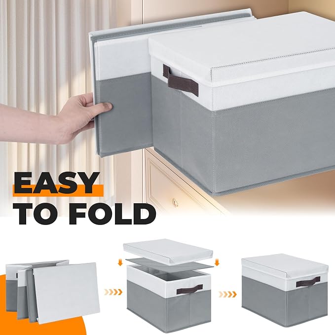 8 Pack Closet Storage Bins - Image 7