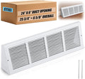 Honeydak 1 Pack Baseboard Register Vent Covers 24" x 6" Duct Opening by Honeydak
