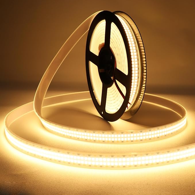 LED Strip Lights Warm White 3000K Double Row DC12V 16.4ft/5m IP67 | 2835 SMD by LEDENET