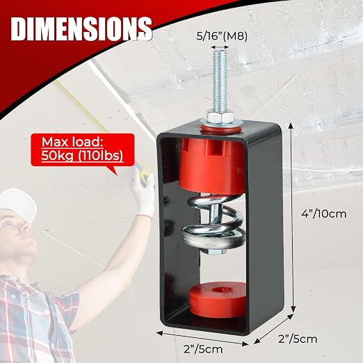 NATGAI 8 Pack Ceiling Spring Vibration Isolator Hangers 110 Lb Capacity | Air - Image 2