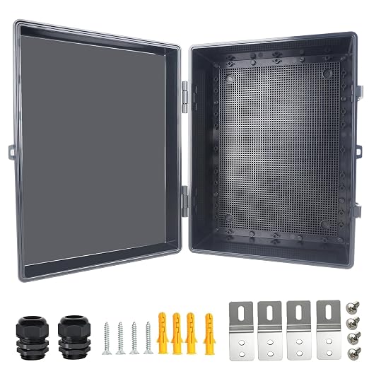 Electrical Junction Box, IP67 Waterproof Outdoor Box ABS Plastic Enclosure by Qukipet