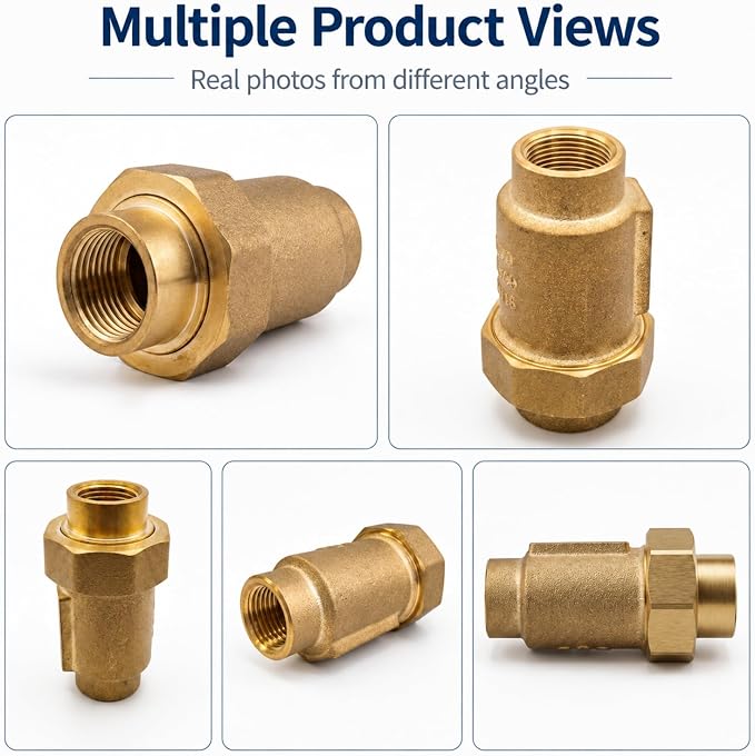1/2 Inch Dual Check Valve Backflow Preventer, Fits 12UFX12F-700XL | Durable - Image 6