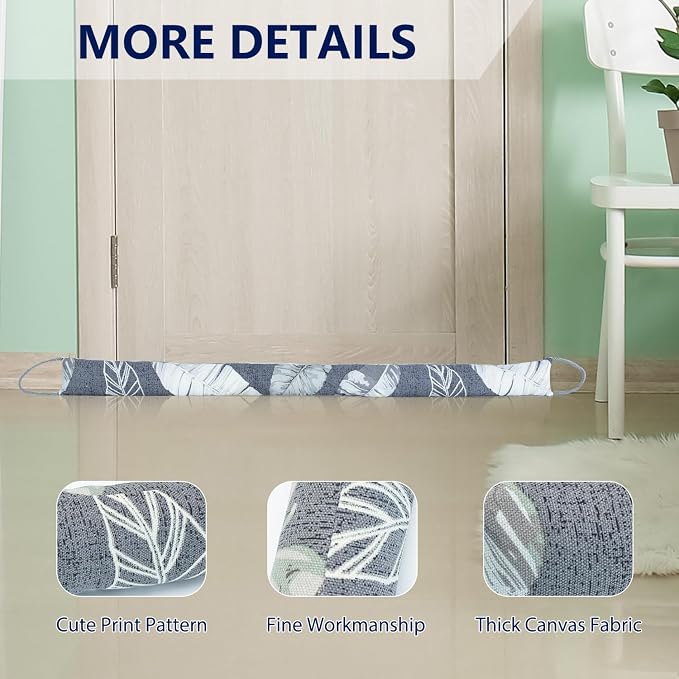 2 Pack 36 Inch 2.8 Inch Wide Slim Under Door Blocker Door Draft Stopper - Image 5