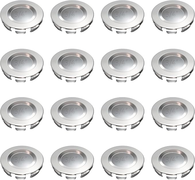 12 Pack 3/4" Knockout Seals, Galvanized Steel Electrical Box Plugs, Zinc-Plated by Wocloer