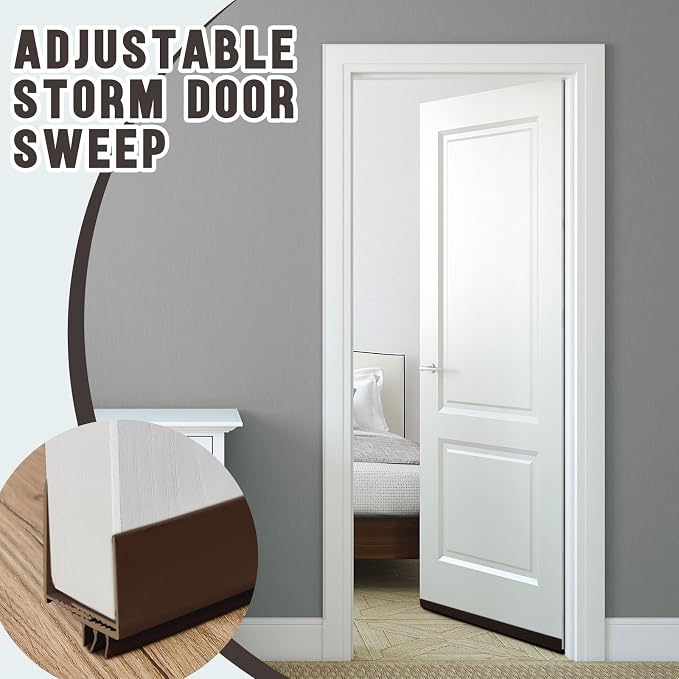 Pickmesh 4 Pcs 36 Inch Adjustable Storm Door Bottom Sweep - Image 6