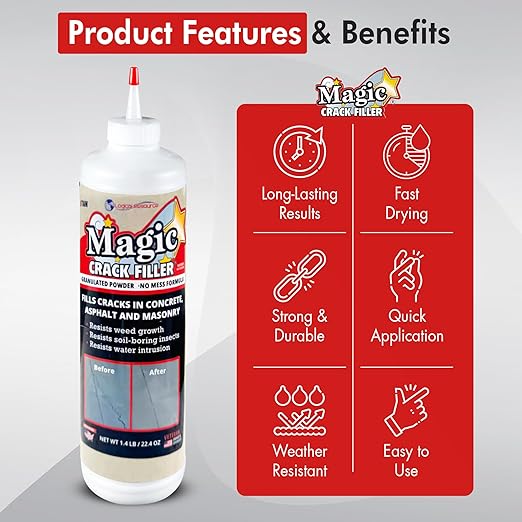 Tan 1.4 LB Magic Crack Filler Bottle, Tan - Image 5