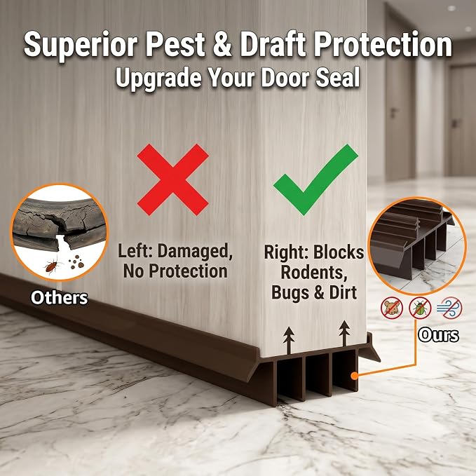 2PCS 36In Door Bottom Seal Strip - Image 4