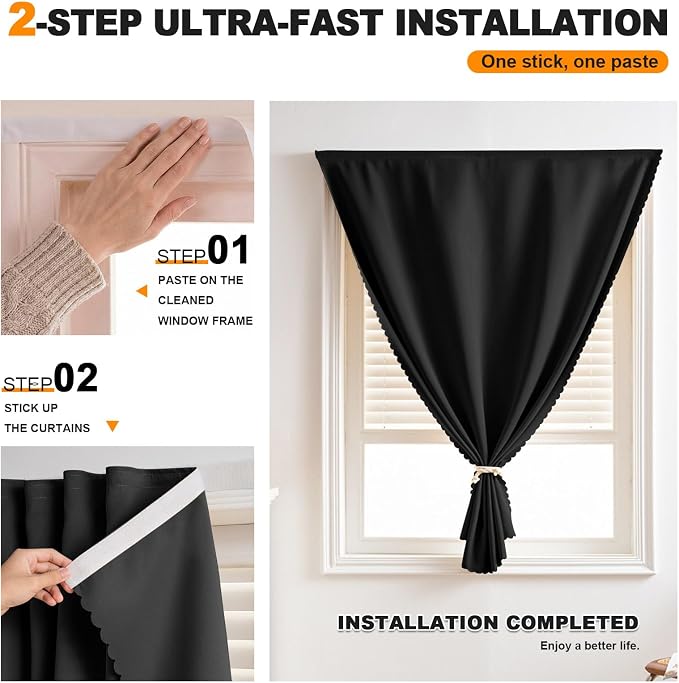 Self Adhesive Blackout Curtains - Image 2