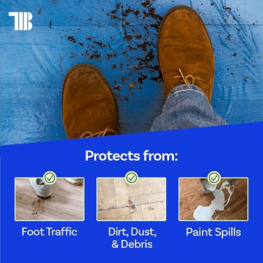 TapeManBlue Floor Protection Film, Made in USA, Painting and Construction - Image 6