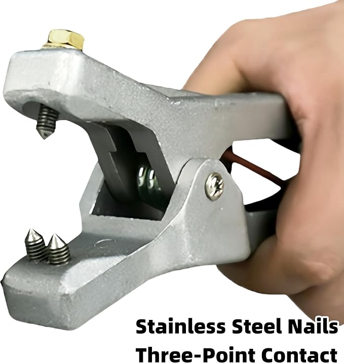Ground Cable Clamp, 16.4FT Coiled Grounding Wire, Aluminum Alloy Anti Static - Image 4