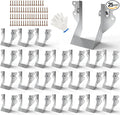 25 Pack 2x4 Joist Hangers with Screws by LARNORJE