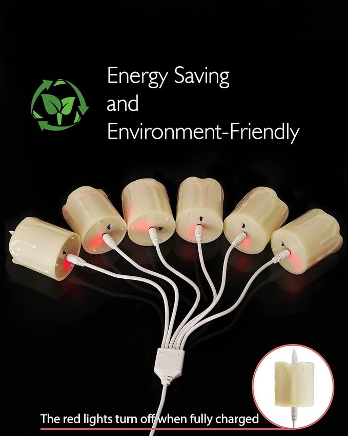 Homemory Rechargeable Flameless Candles - Image 2