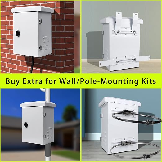 Metal Nema Enclosure with Fan Vented, Mount Track Electrical Box 12X16X6 | - Image 5