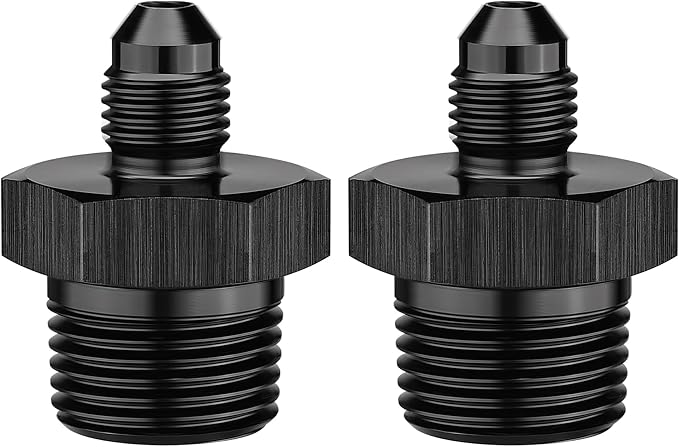 EVIL ENERGY 3AN Male Flare to 3/8" NPT Pipe Fitting Adapter Straight Aluminum by EVILENERGY