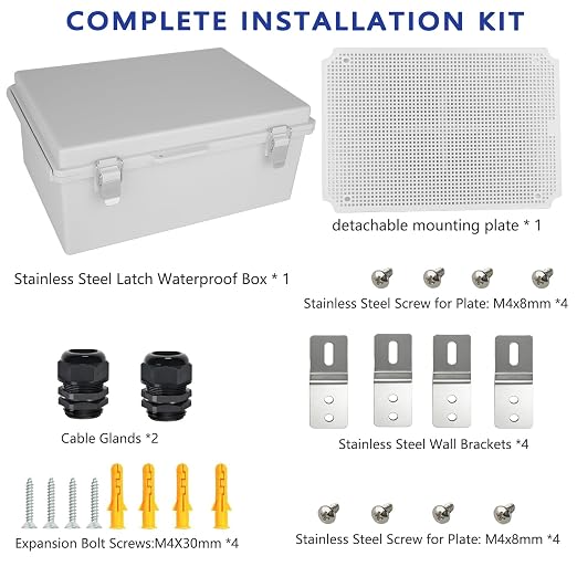 Electrical Junction Box, IP67 Waterproof Outdoor Box ABS Plastic Enclosure - Image 7