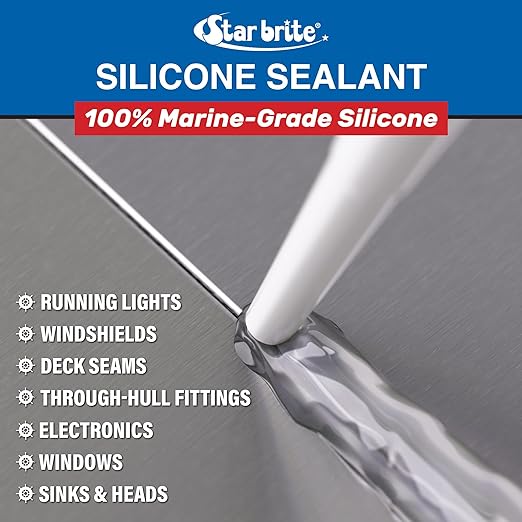 STAR BRITE Marine Silicone Sealant White - Image 6