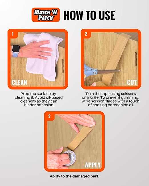 MATCH 'N PATCH Project+ Wood Grain Repair Tape - Image 5