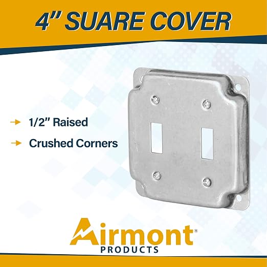 2-Gang Toggle Switch Electrical Box Cover - Image 2