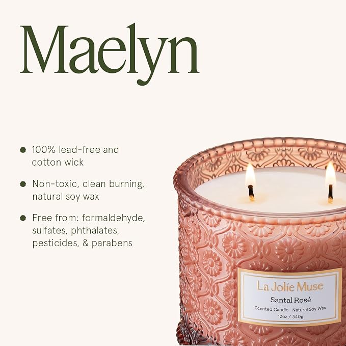 LA JOLIE MUSE Santal Rosé Scented Candles - Image 6