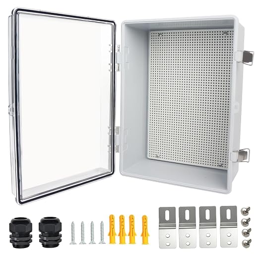 Electrical Junction Box, IP67 Waterproof Outdoor Box ABS Plastic Enclosure by Qukipet