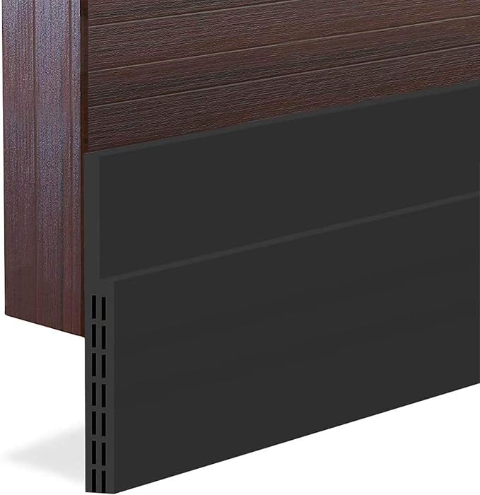 Huge Gap Door Draft Stopper, 3.4" W Widened Door Sweep Seal Gap Up to 1.8" by Suptikes