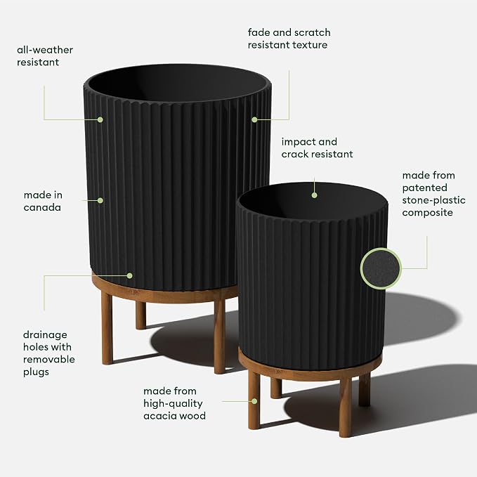 Veradek Demi Series Raised Duo Planters - Image 2