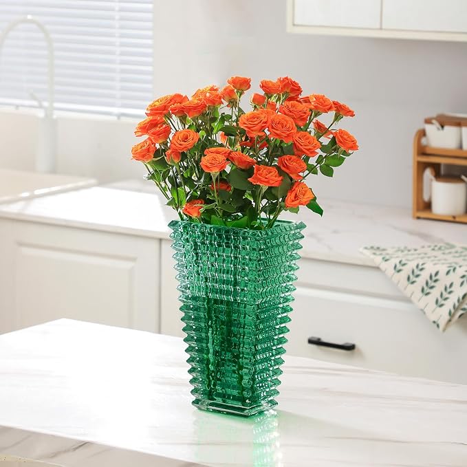 MCMCNCUIU Crystal Glass Vase, Large Crystal Vases - Image 2