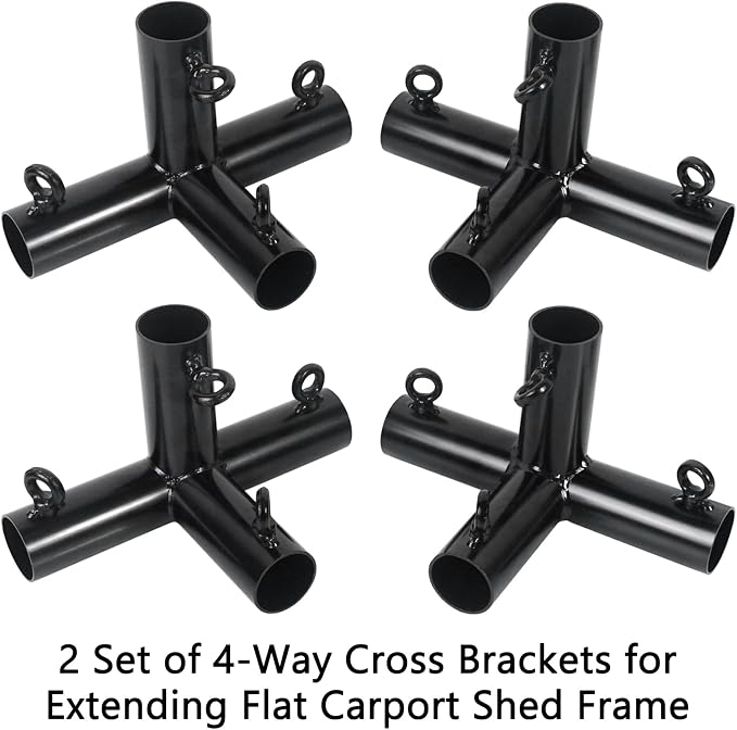 Luwint 4PCS 4-Way Flat Canopy Fittings, Fits 3/4" EMT Pipe - Image 6