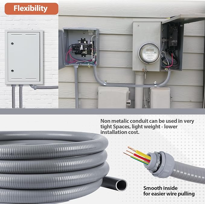Liquid-Tight Conduit 1-1/2 inch 25ft w/UL Certification | Flexible Electrical - Image 6