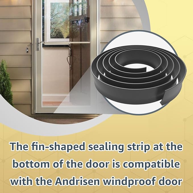 2PCS Compatible with Andersen Storm Door Bottom Sweep Fin Weatherstrip | - Image 9