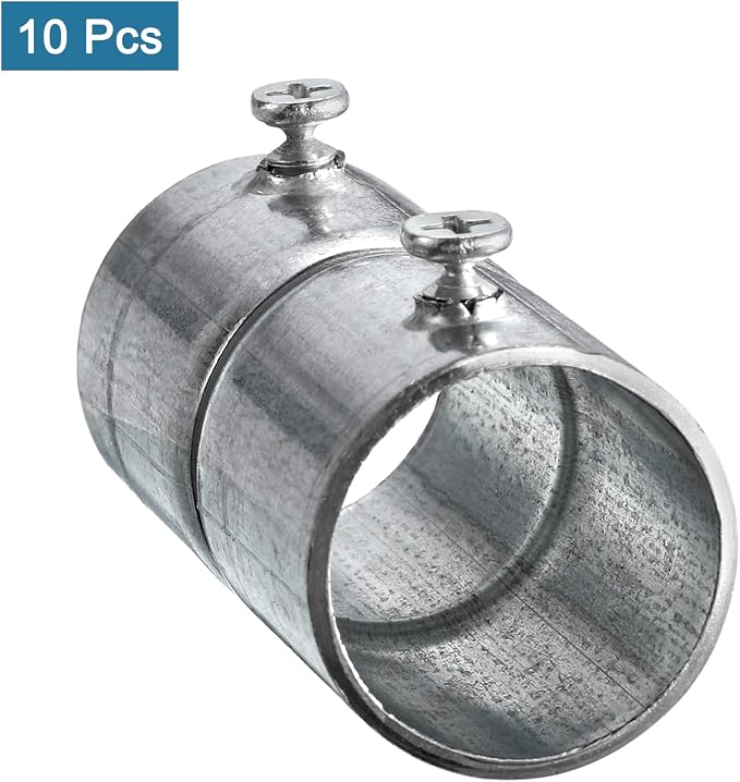 uxcell EMT Coupling, 25mm EMT Set Screw Coupling Conduit Fittings 63mm Length - Image 3