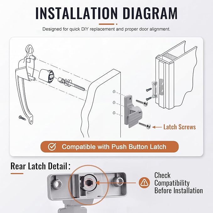 Storm and Screen Door Latch Repair Kit - Image 7