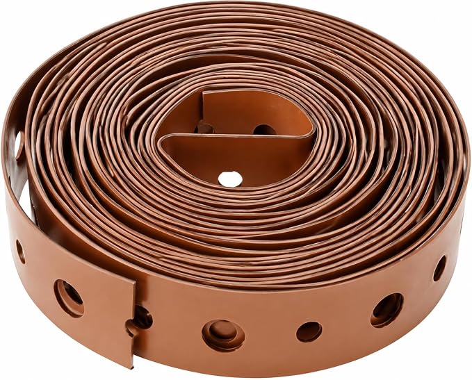 Copper Plate Steel Hanger Strap, 3/4 Inch x 10 Feet, 24 Gauge, by HYDROMASTER