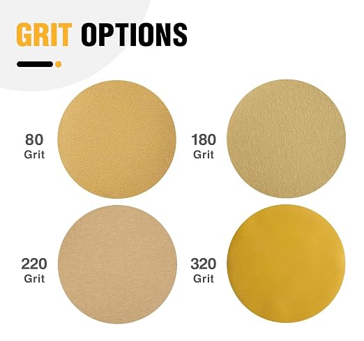 100 PCS 6 Inch PSA Sanding Discs 320 Grit Sticky-Back Sandpaper | Adhesive - Image 4
