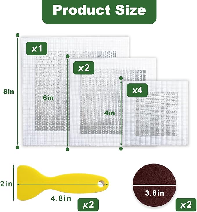 Drywall Repair Kit, Dry Wall Web Repair Patch Kits - Image 2