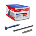 1/4 x 2-1/4" Countersunk Phillips Flat Head Blue Concrete Screw Anchors by Unknown