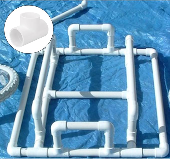 5Pack 3 Way 1-1/2" PVC Tee PVC Pipe Fittings Connector Furniture Grade SCH40 - Image 6