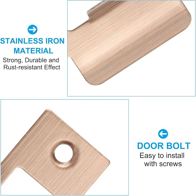 PATIKIL 2-3/4" Door Lock Strike Plate, Door Backplate - Image 3