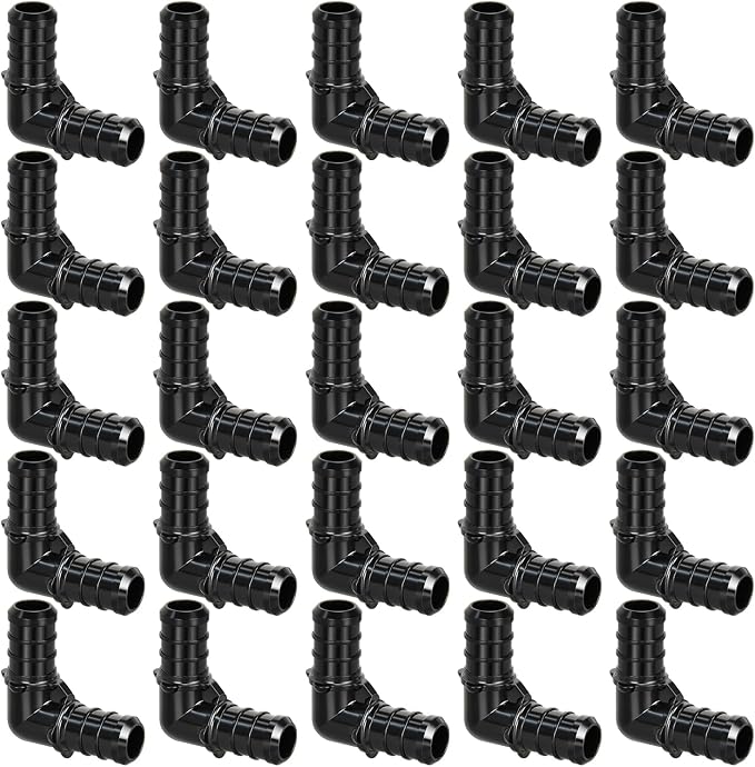 25pcs 1/2" Poly PPSU Barb Crimp PEX Elbow Fittings, No Lead | by PXZBLG