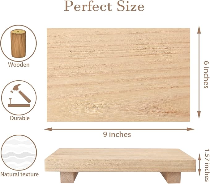 Wood Bathroom Tray Farmhouse Decor Kitchen Soap Holder, Lightweight, Easy Clean - Image 6