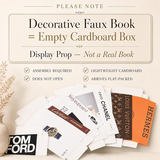 4-7 Pieces Fashion Decorations Book Set. Premium Aesthetic Faux Books - Image 3