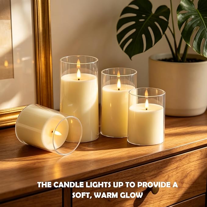 kakoya Flickering Flameless Candles Battery Operated - Image 2
