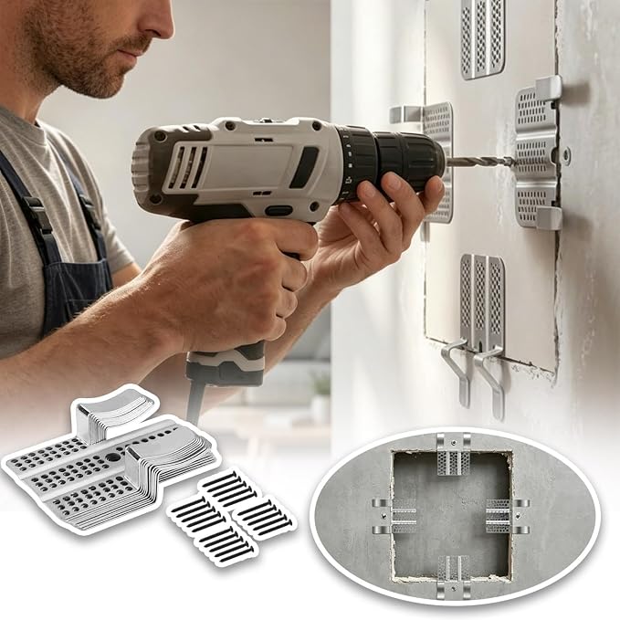 10 Pack Drywall Repair Clips Kit, 1/2 inch Drywall Fastener Clip - Image 8