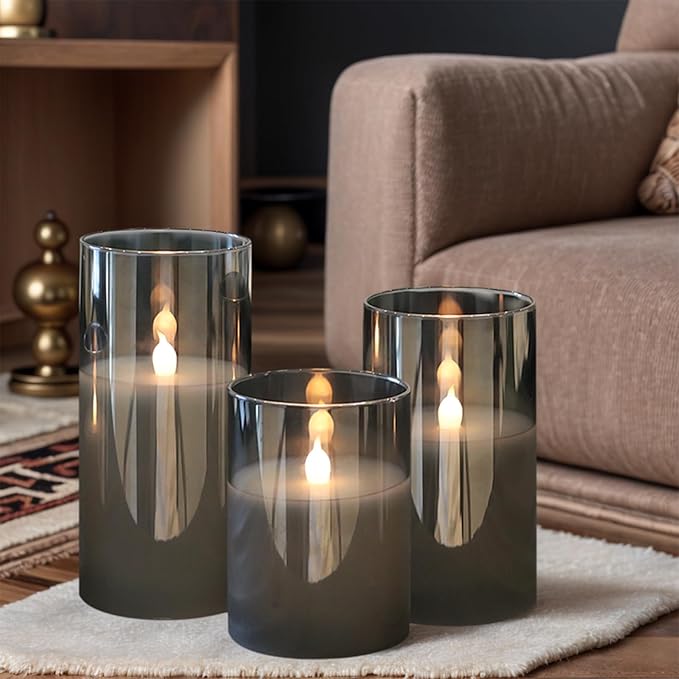 GenSwin Glass Rechargeable Flameless Candles - Image 7