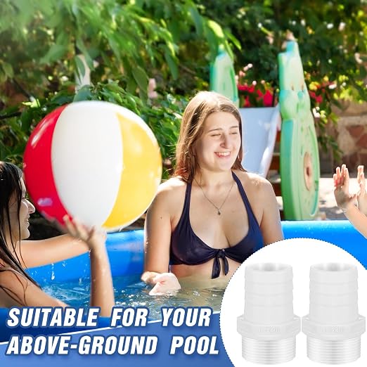 2 Pcs Pool PVC Tube Fitting Barbed Hose Fittings Adapter | Hose Fittings - Image 4