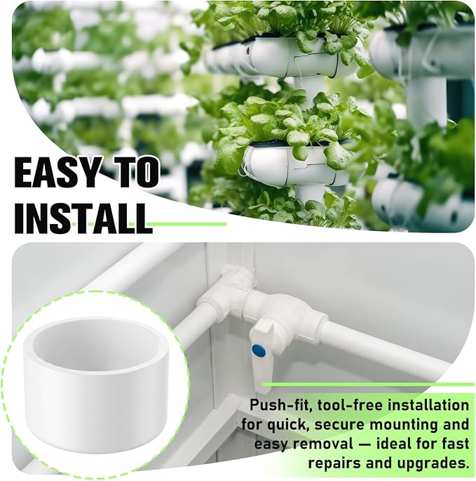 10 Packs 2-1/2 Inch PVC Pipe End Cap, Fits 2.87" Od Schedule 40 Furniture Grade - Image 5