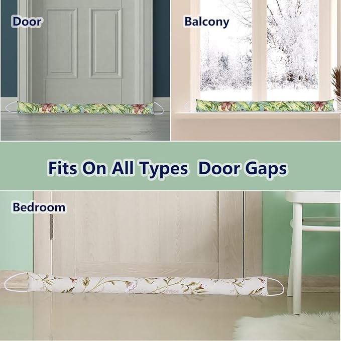 2 Pack 32 Inch 2.8 Inch Wide Slim Under Door Blocker Door Draft Stopper - Image 7
