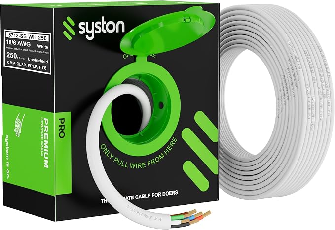 SYSTON 18/6 Fire Security Burglar Station Sound Alarm Control Cable Wire - Image 2